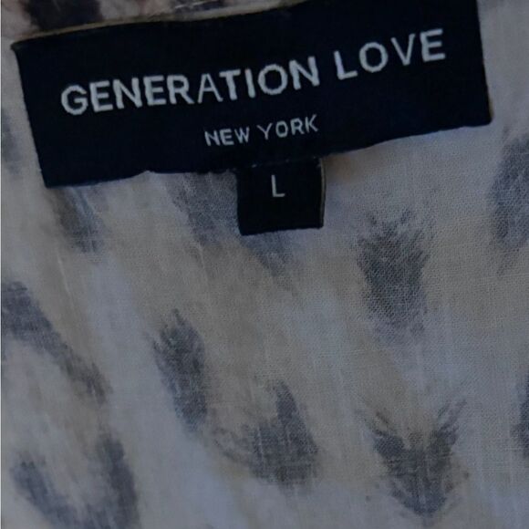 Generation Love Brown Leopard Print Balloon Sleeve Rumi Mini Dress Size L - Picture 9 of 10